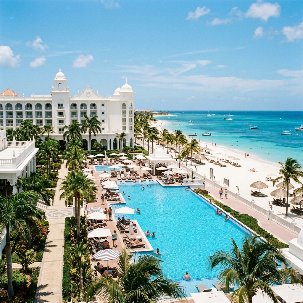 Playa paradisíaca y Hotel en Aruba